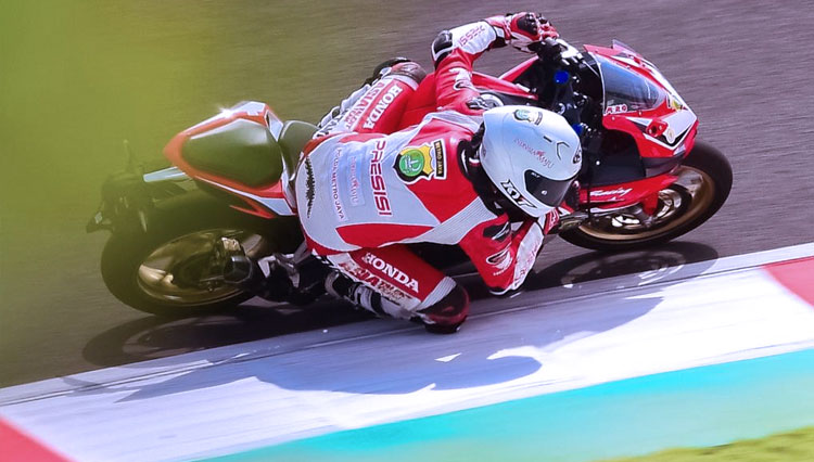 Mario Aji, pebalap Moto3 perwakilan Indonesia menjajal sirkuit Mandalika. (FOTO: dok. Mario for TIMES Indonesia) 