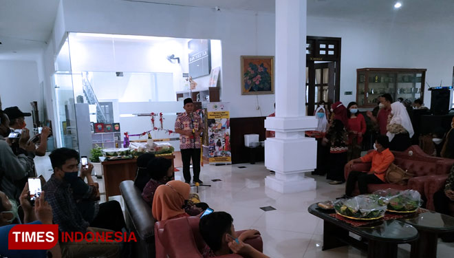 Ruang pamer pojok UMKM untuk para ABK yang telah dipersiapkan di gedung DPRD Kota Malang. (Foto: Rizky Kurniawan Pratama/TIMES Indonesia)