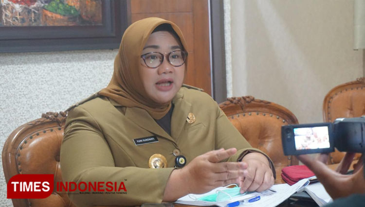 Bupati Sragen Kusdinar Untung Yuni Sukowati, (Foto: Mukhtarul Hafidh / TIMES Indonesia)