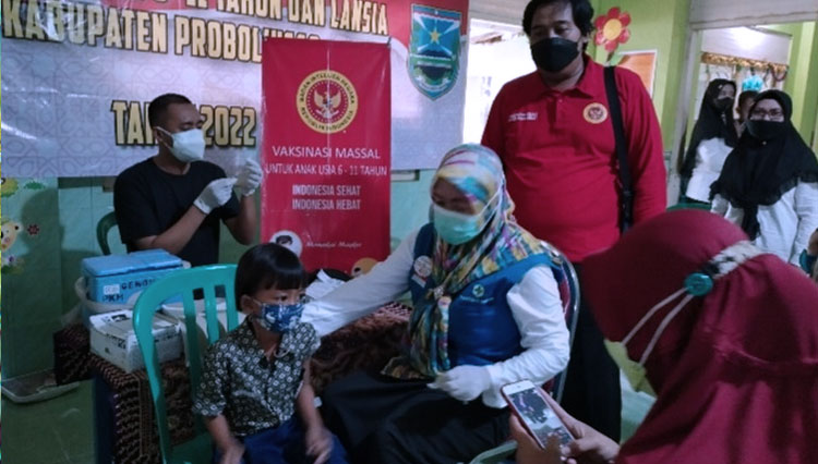 BIN Vaksinasi 5350 anak di Kabupaten Probolinggo