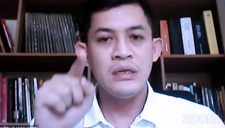 Presiden Asosiasi Guru Sejarah Indonesia (AGSI), Sumardiansyah (FOTO: Tangkapn layar)