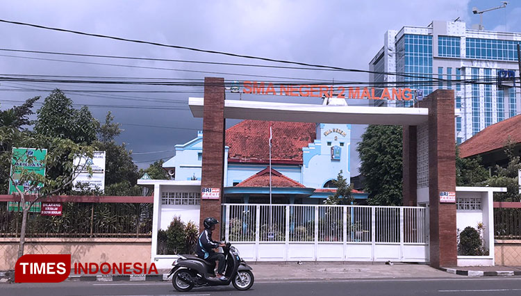 SMAN 2 Malang berada di Jalan Laksamana Laut RE Martadinata No. 84 Kota Malang. (Foto: Rizky Kurniawan/TIMES Indonesia)