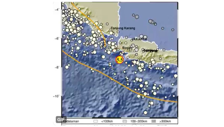 Gempa 5 5 Magnitudo Terjadi Di Bayah Banten Bmkg Tidak Berpotensi