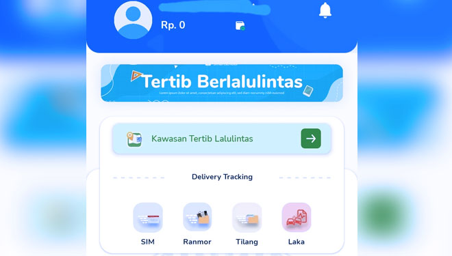 Aplikasi SKRIP untuk mengetahui riwayat tilang elektronik. (FOTO: Tangkap Layar)