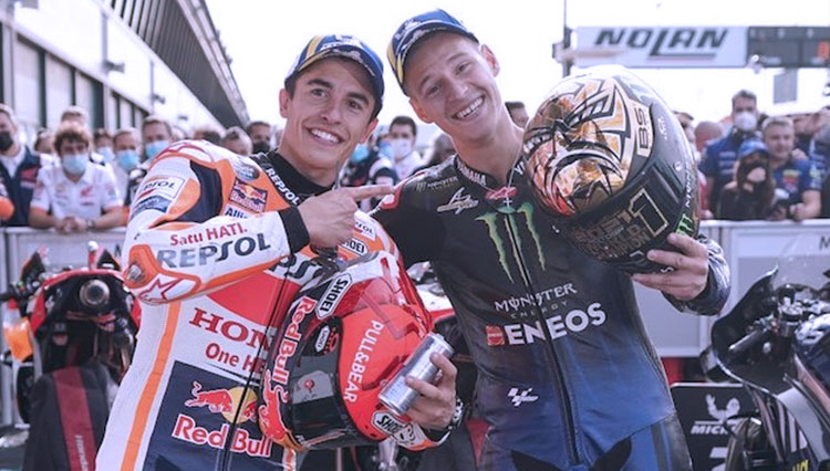 Fabio Quartararo dan Marc Marquez Siap Jajal Sirkuit Mandalika Fabio Quartararo dan Marc Marquez Siap Jajal Sirkuit Mandalika
