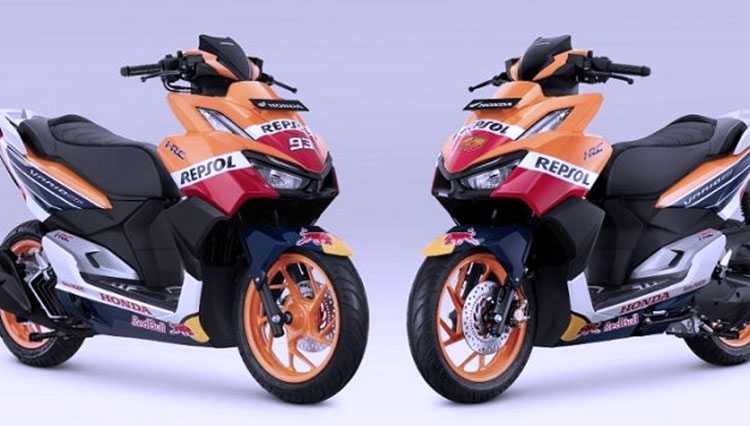 Skutik all-New Honda Vario 160 untuk Repsol Honda Team, jadi tunggangan wara-wiri Marc Marquez, Pol Espargaro, dan crew di Sirkuit Mandalika 2022 (Foto: PT AHM).