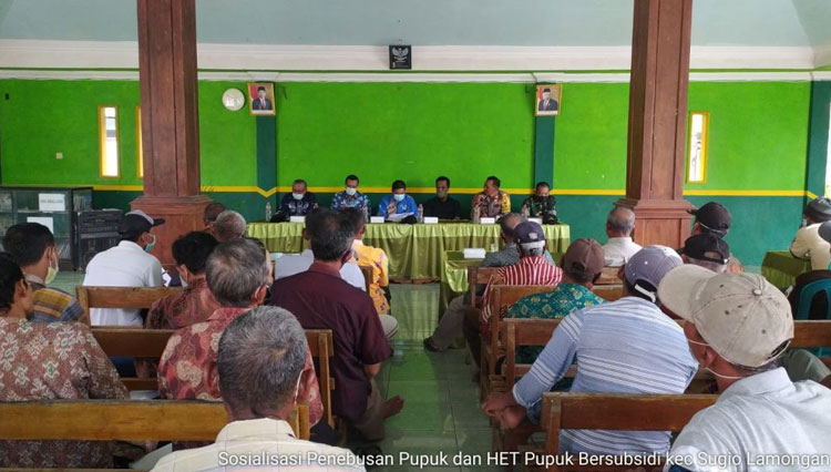 Sosialisasi penebusan pupuk bersubsidi. (FOTO: AJP TIMES Indonesia)