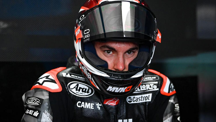 Pembalap Aprilia Racing Team, Maverick Vinales, mencatatkan waktu tercepat dalam sesi 7 pramusim MotoGP 2022. (foto: MotoGP)