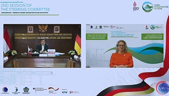 Indonesia dan Jerman mengadakan pertemuan kedua Proyek Green Infrastructure Initiative (GII), Kamis (10/2/2022). (foto: Instagram/germanembassyjkt)
