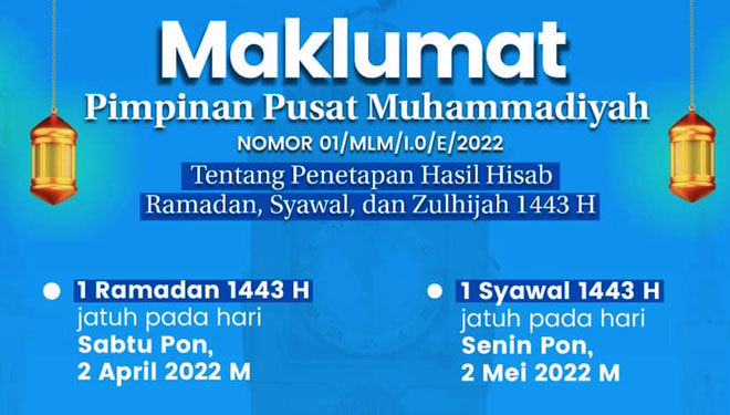 Bulan ramadhan 2022 jatuh pada tanggal