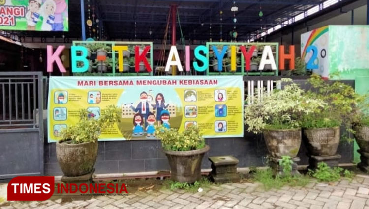 Gedung TK Aisyiyah 2 Banyuwangi (Foto : Rizki Alfian/ TIMESIndonesia)