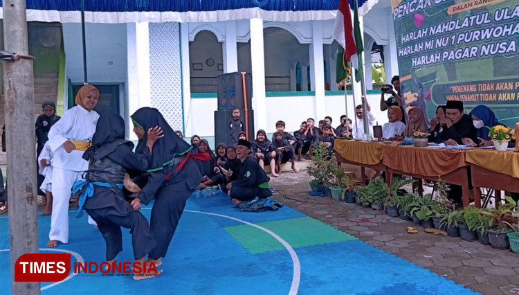 Pertama di Indonesia, MI di Banyuwangi Gelar Kejuaraan Pencak Silat Pagar Nusa Antar Kelas