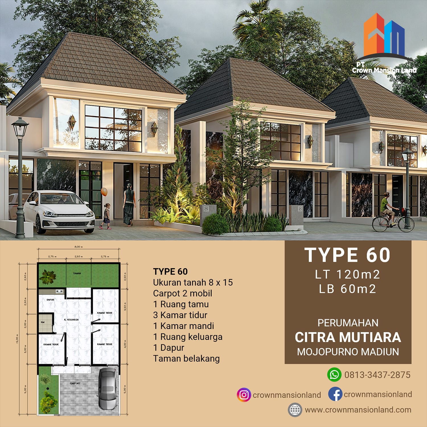 Perumahan Citra Mutiara Tipe 60