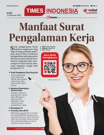 Edisi Rabu, 16 Februari 2021: E-Koran, Bacaan Positif Masyarakat 5.0