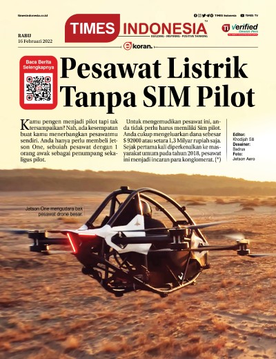 Edisi Rabu, 16 Februari 2021: E-Koran, Bacaan Positif Masyarakat 5.0