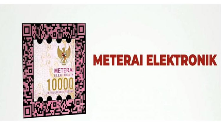 Meterai elektronik. (Dok.MNC Media)